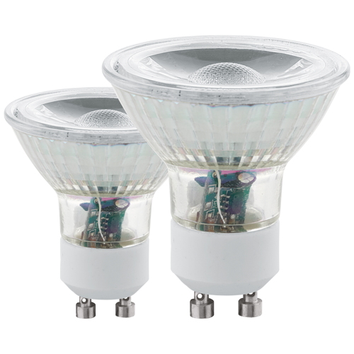 2 ampoules LED GU10/5W blanc froid