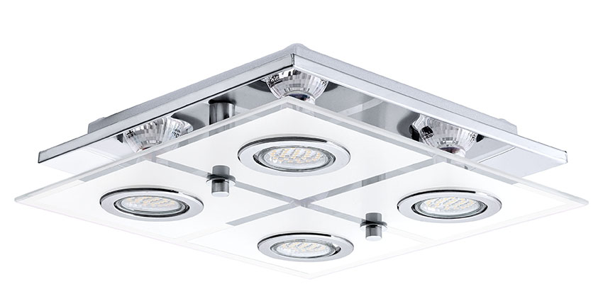 Plafonnier Cisano chrome GU10 led - EGLO