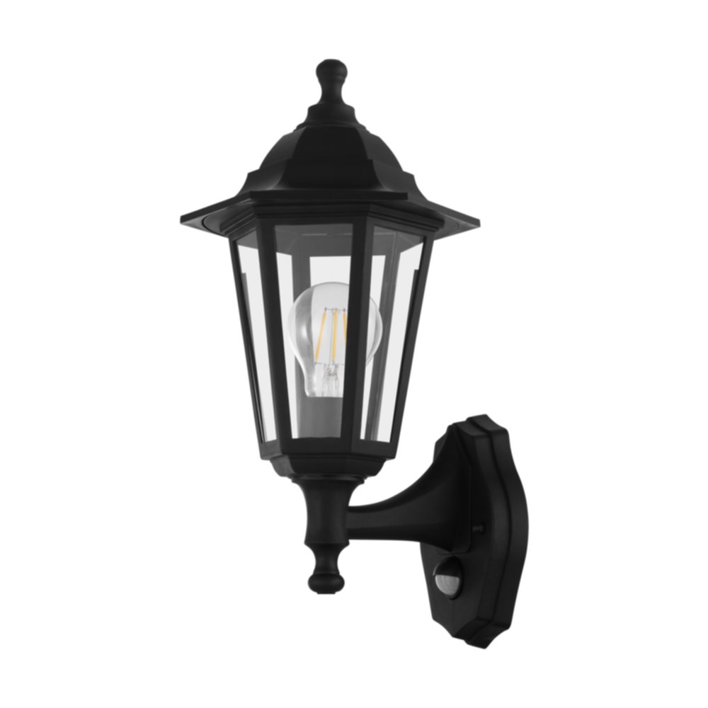 Applique à détection montante extérieure 1 lumière Duanera PVC noir - EGLO