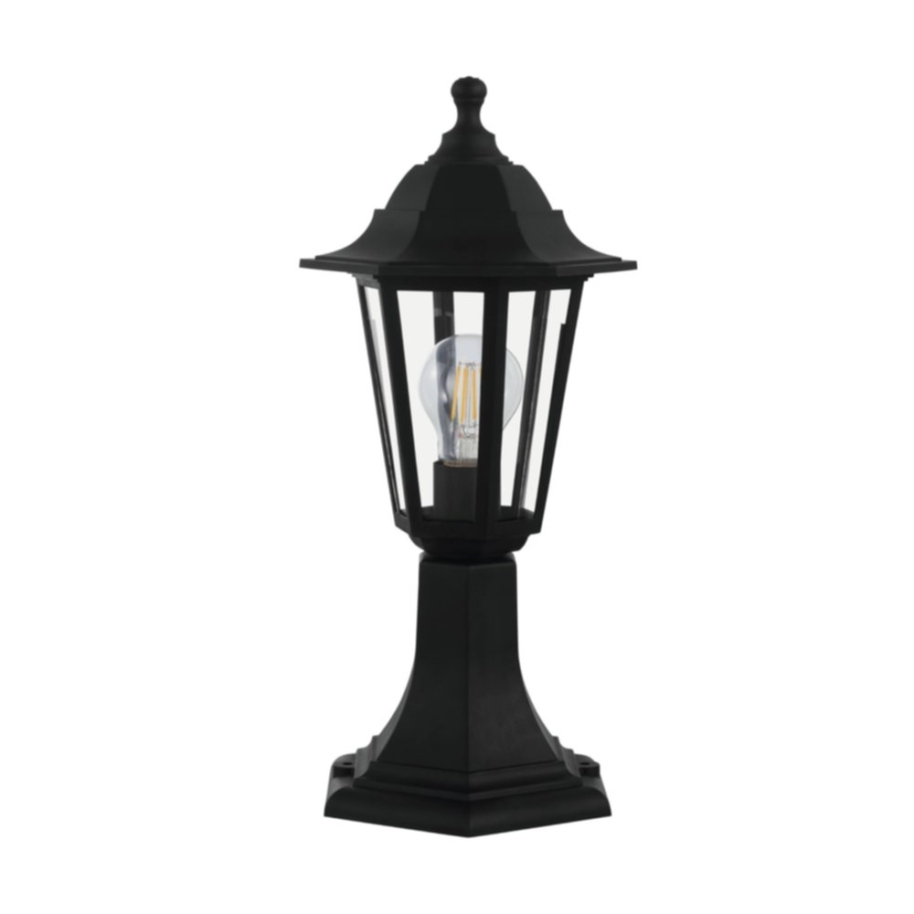 Borne extérieure 1 lumière Duanera PVC noir  - EGLO