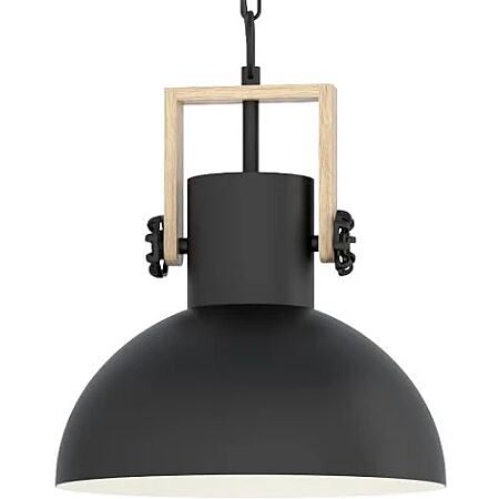 Suspension Lubenham Noir/Marron E27 28W