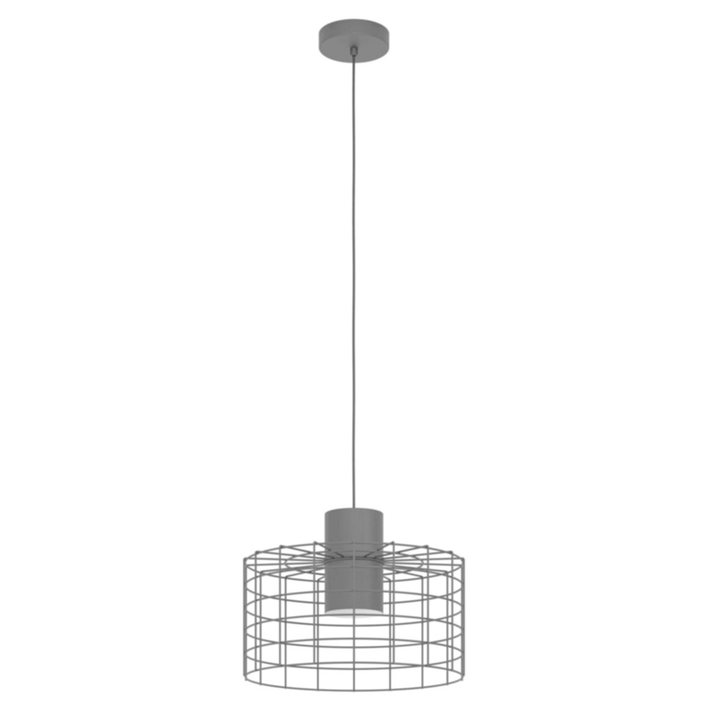 Suspension Milligan acier 40W E27 noir/blanc - EGLO