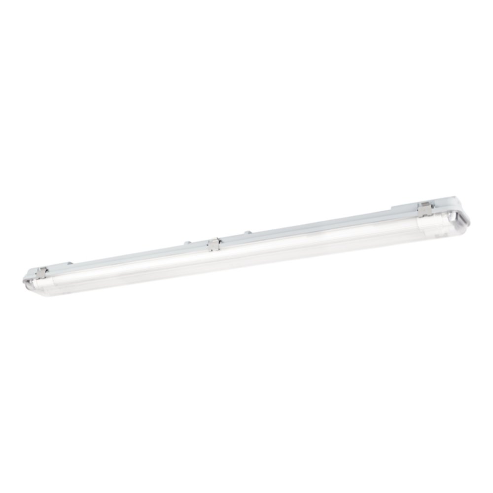 Réglette de garage Ecotube-E  130 cm IP65 2 x 18W Ø9,5 cm plastique gris - EGLO