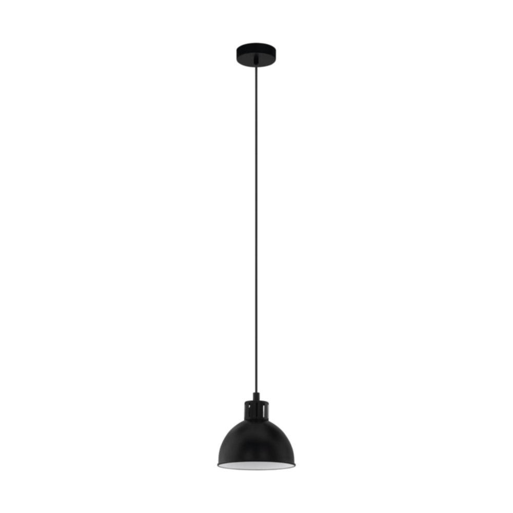 Suspension unique Truro acier Ø21cm 40W E27 noir/blanc - EGLO