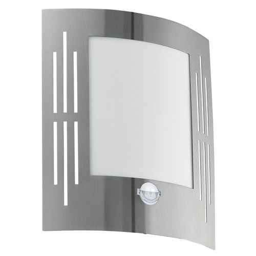 Applique City E27/60W inox/blanc