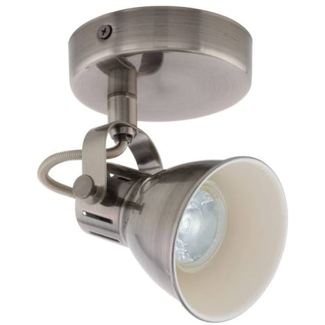 LUMINAIRE CENTER Spot SERAS 1 ampoule nickel-antique