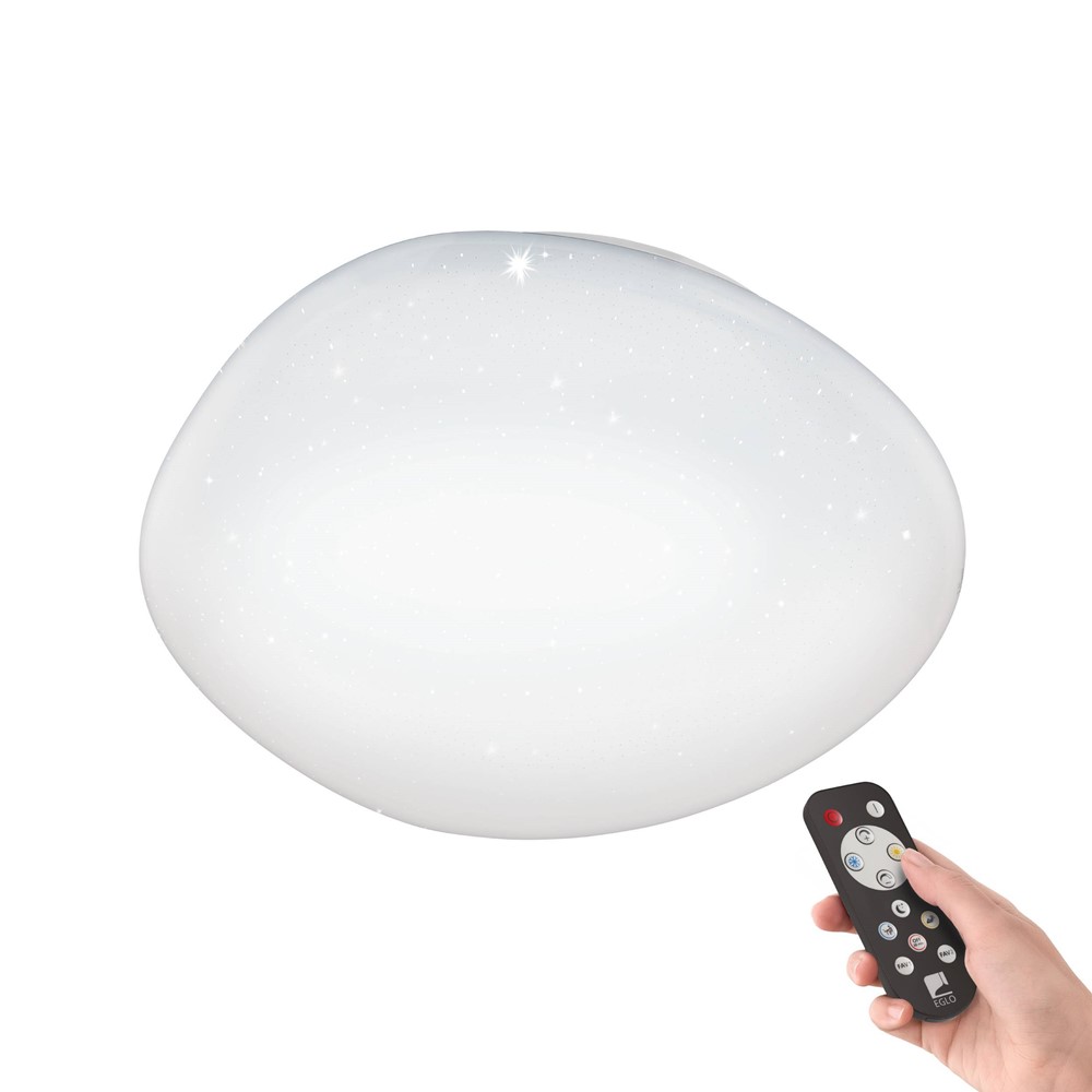 Plafonnier LED Sileras Acier 24W Blanc