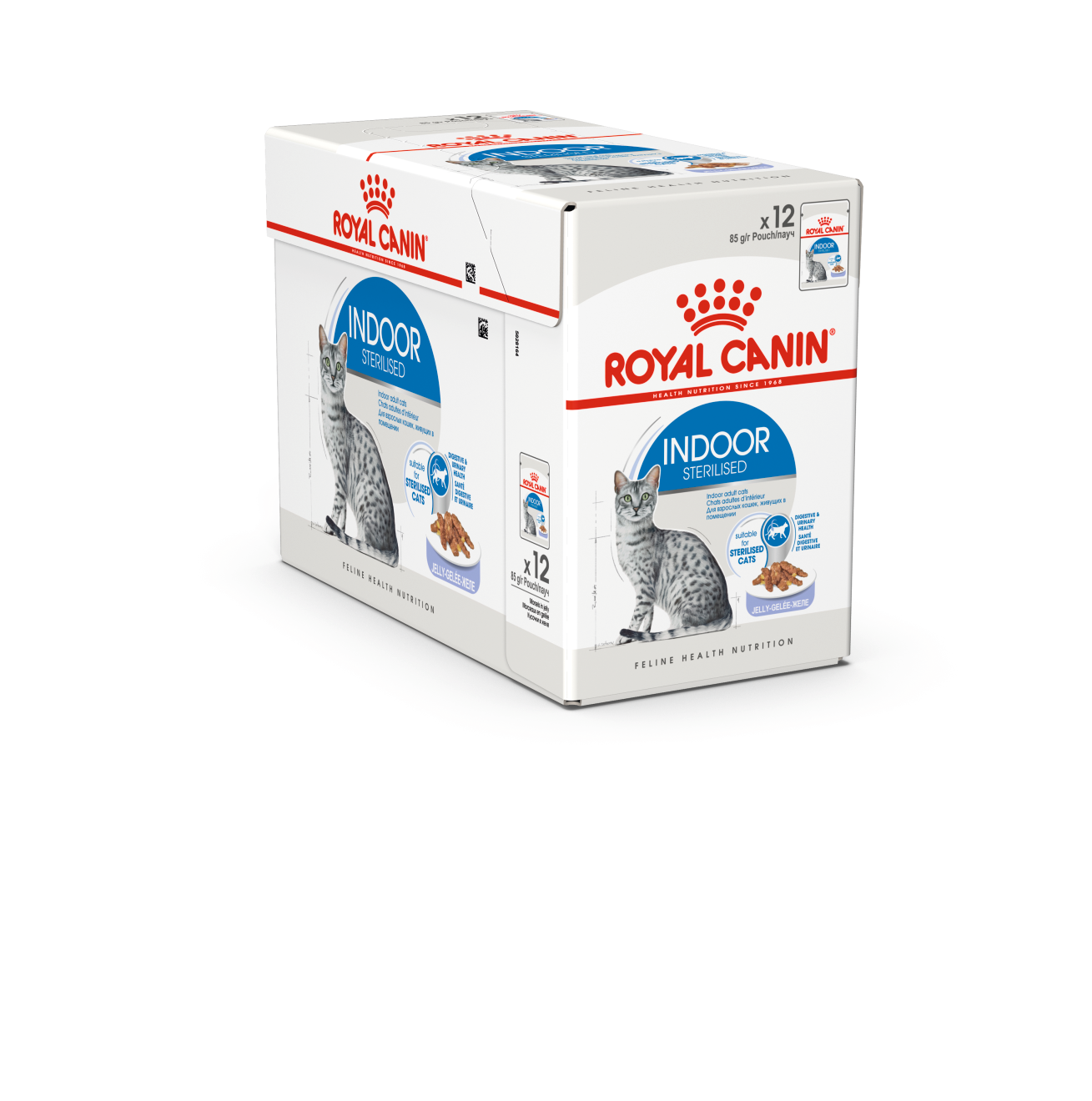 Pâtées Chat Indoor Gelee 12x85gr - ROYAL CANIN 