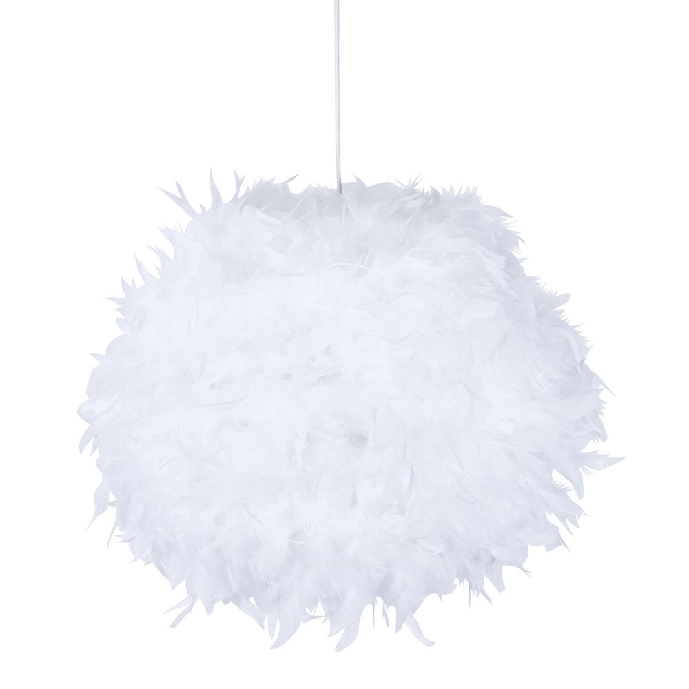 Suspension Kokot Plume Blanc Ø55cm 15W - COREP