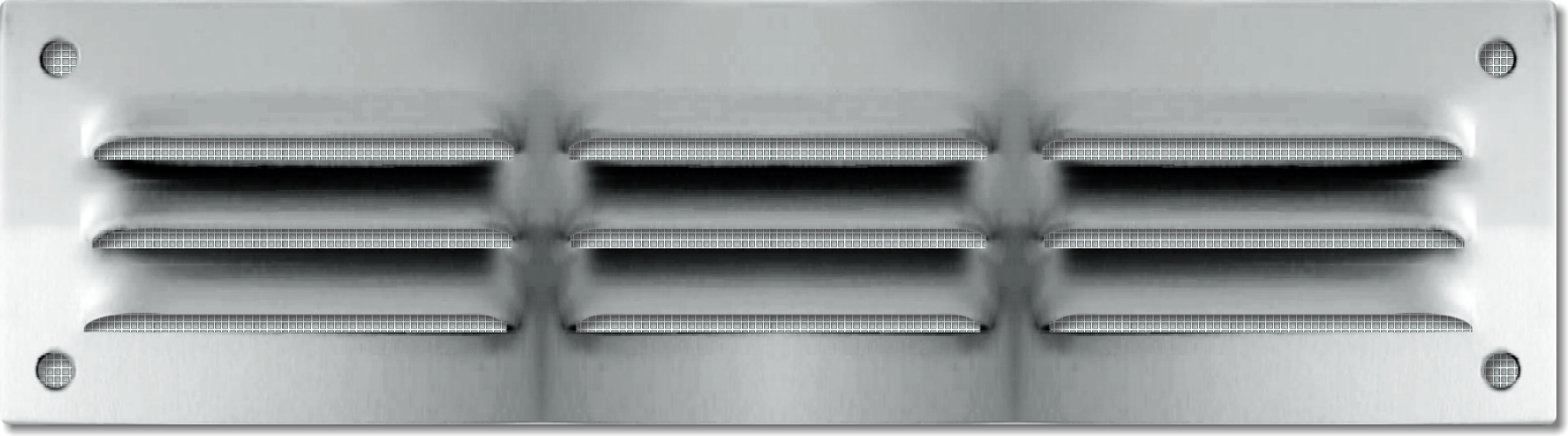 grille aluminium 180x50mm - avec moustiquaire - AUTOGYRE