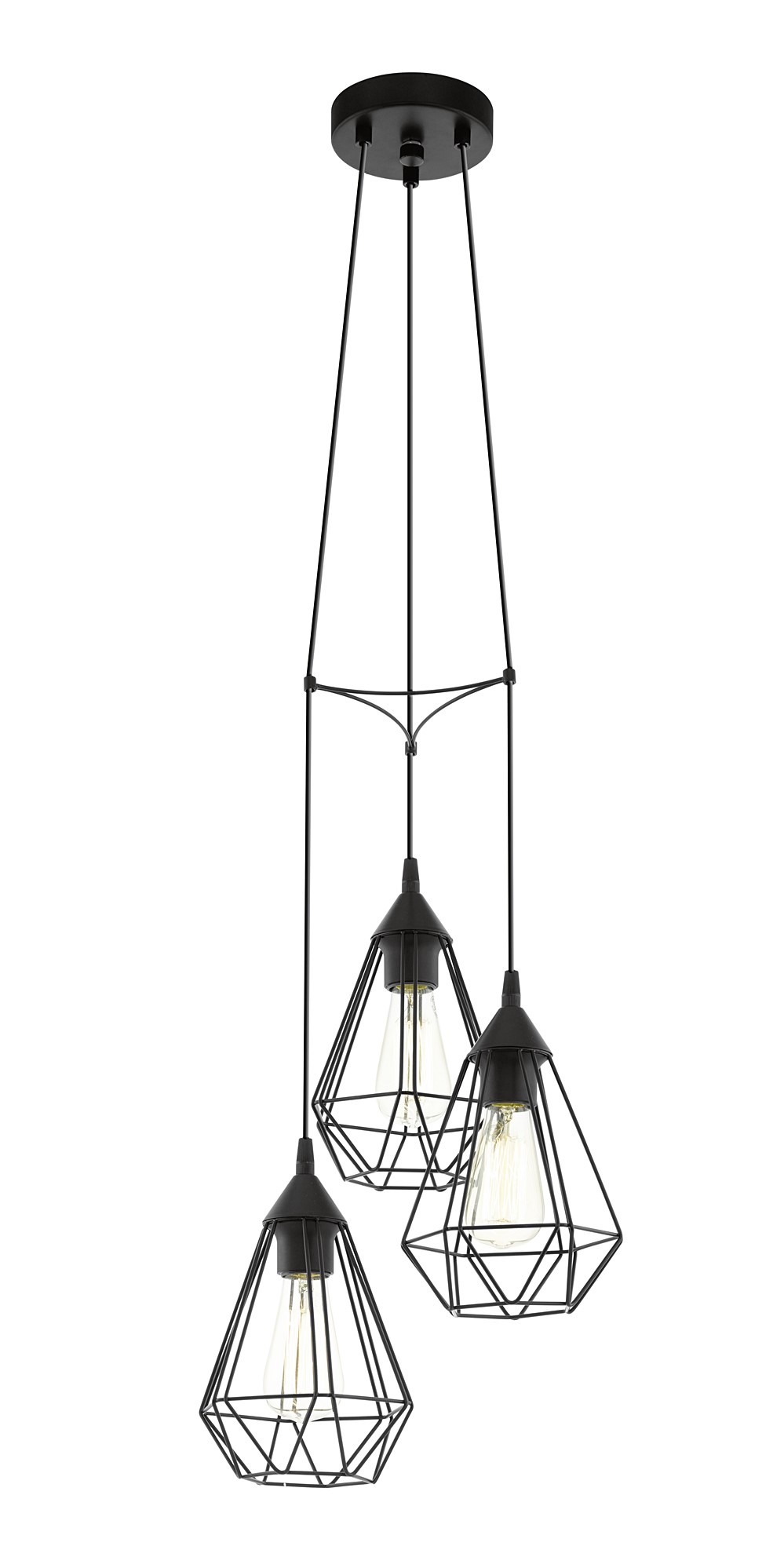 Suspension Tarbes en acier noir ∅17.5 cm - EGLO