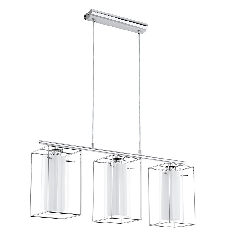 Suspension 3 Lumières L.74.5 cm Loncino chrome - EGLO  