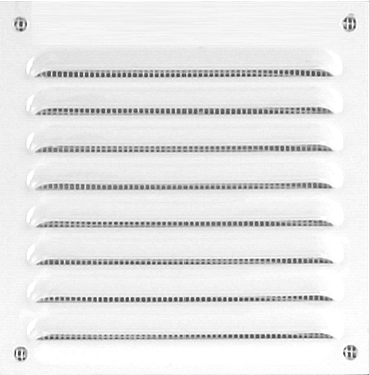 grille alu blanc 100x100mm - avec moustiquaire - AUTOGYRE