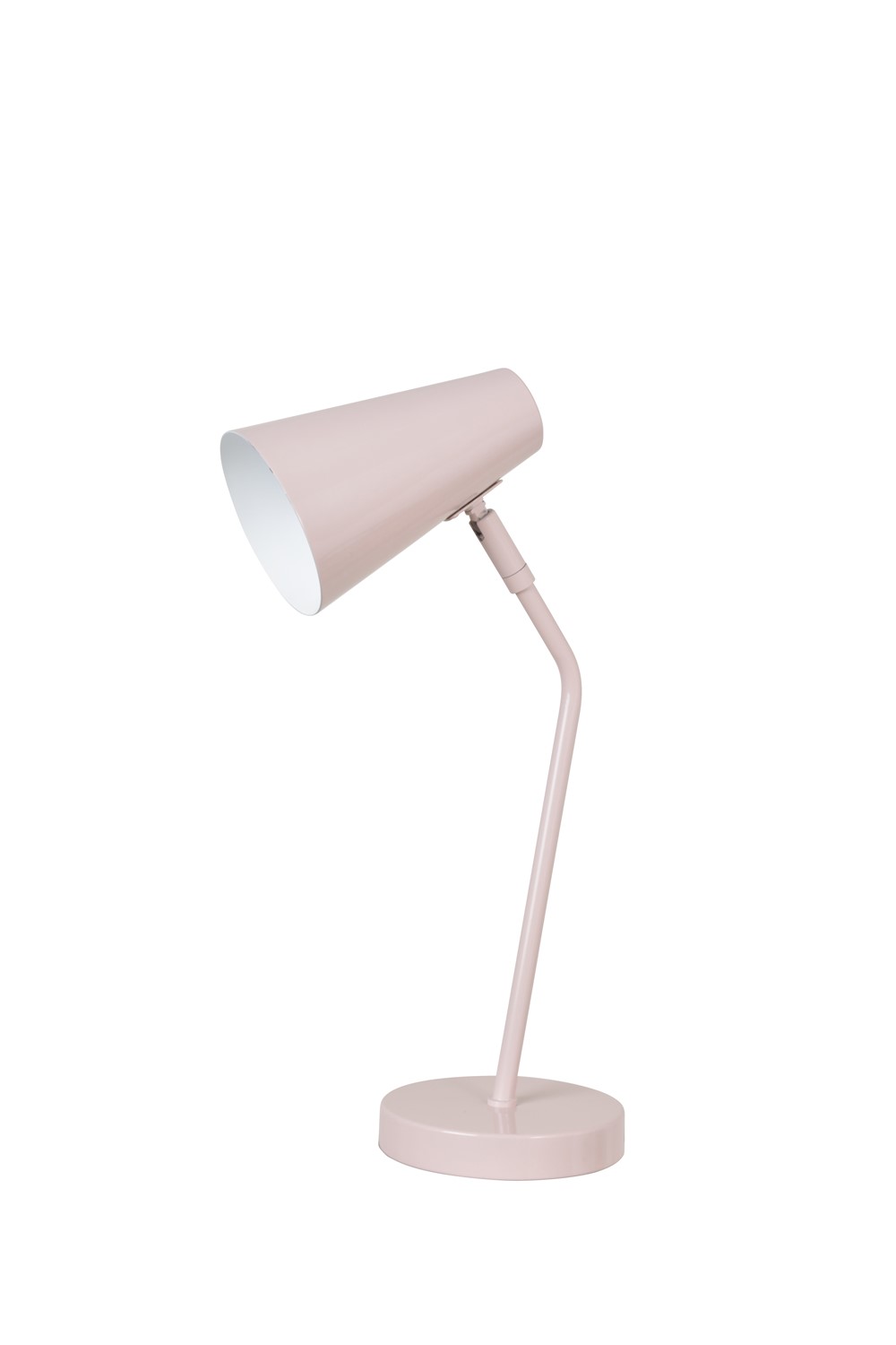 Lampe de Bureau Charlie Métal Rose Pastel 40,50cm 15W - COREP