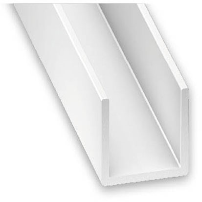 U PVC 10x18x10x1mm 2,60m Blanc - CQFD