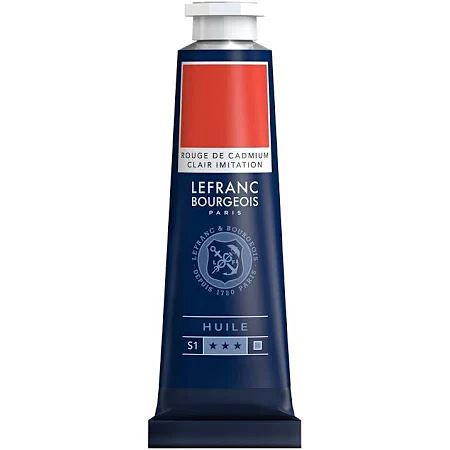 Peinture à l'huile Rouge De Cadmium Clair 40ml - LEFRANC BOURGEOIS