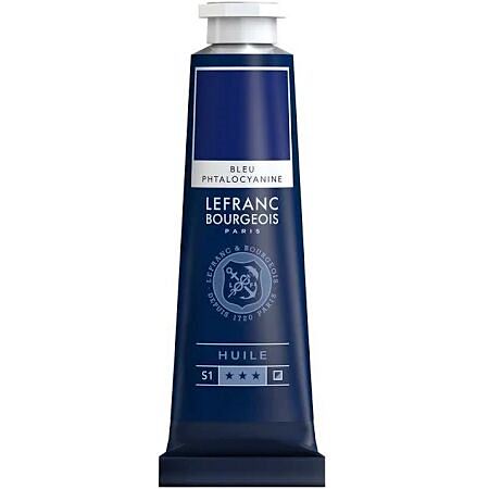 Peinture à l'huile Bleu Phtalocyanine 40ml - LEFRANC BOURGEOIS