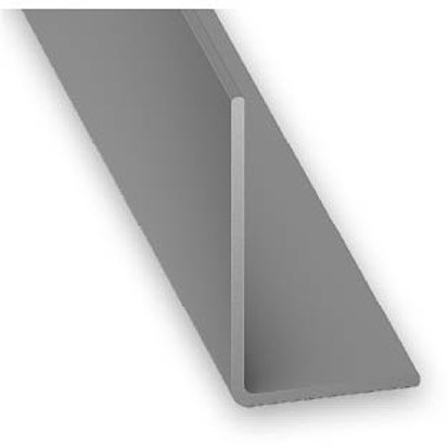 Cornière PVC Aluminium 10x20mm 2m Gris - CQFD