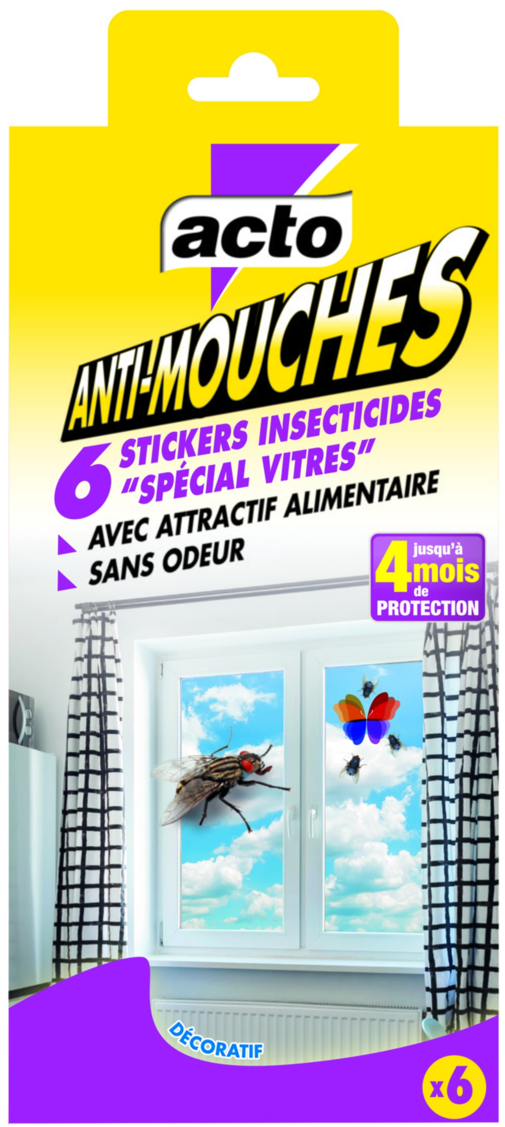STICKERS INSECTICIDES ANTI-MOUCHES