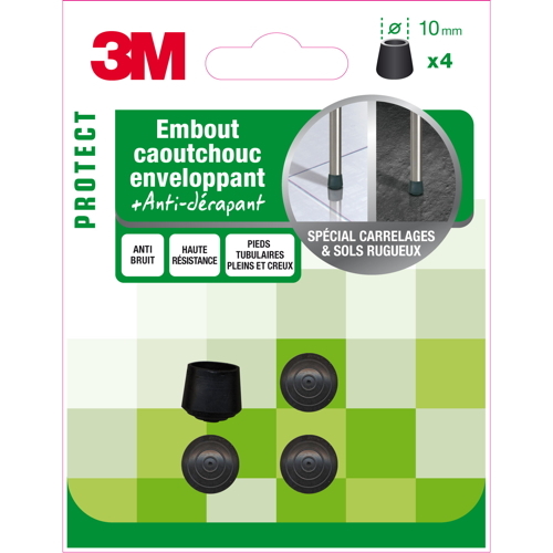 Embout caoutchouc enveloppant Ø10mm - 3M