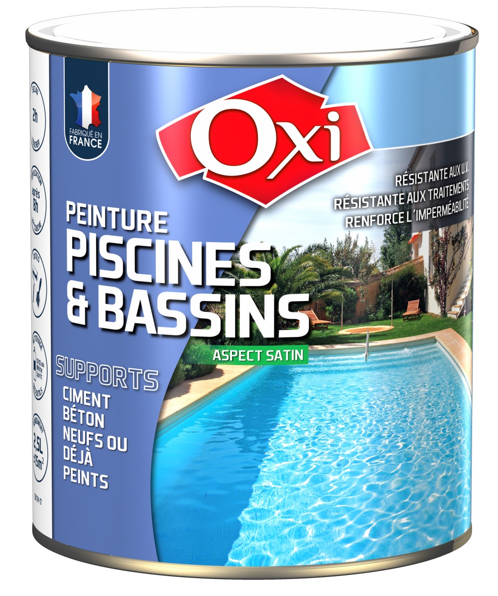 Peinture Piscines et Bassins 2,5L Bleu - OXI
