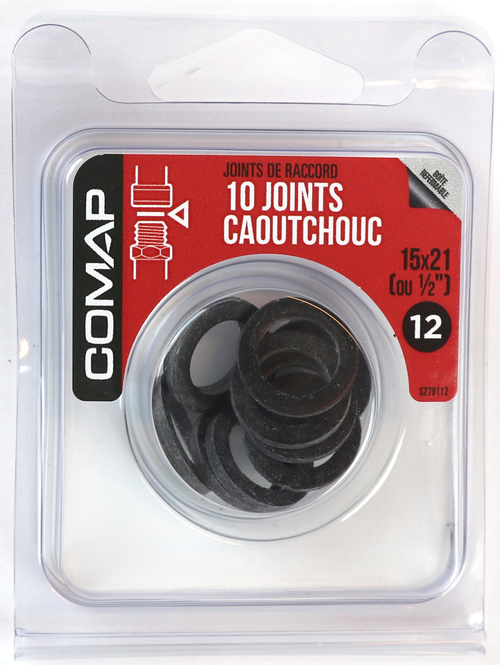 10 joints caoutchouc 15x21 - COMAP