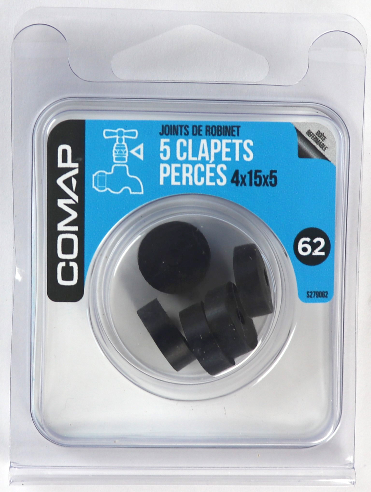 5 Clapets percés 4x15x5 - COMAP