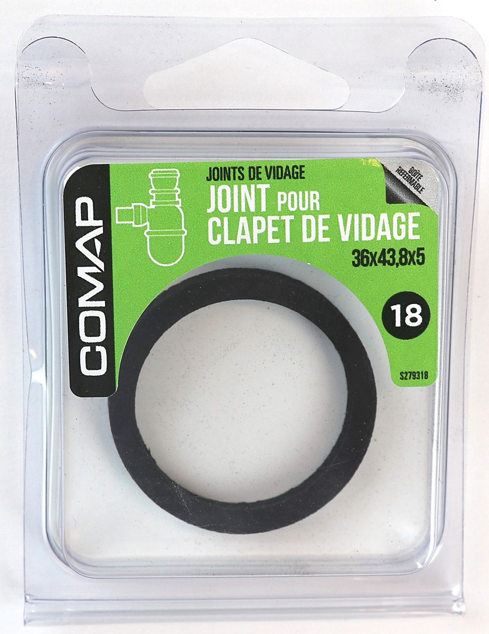 Joint clapet vidage 36x43.8x5 - COMAP