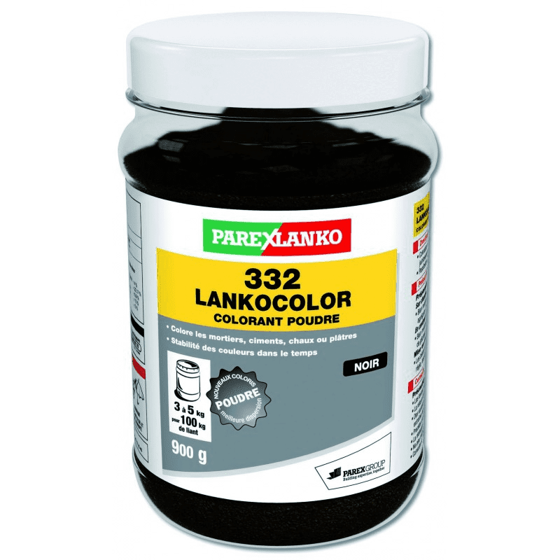 Colorant mortier/ciment Lankocolor noir 900 g - PAREXLANKO