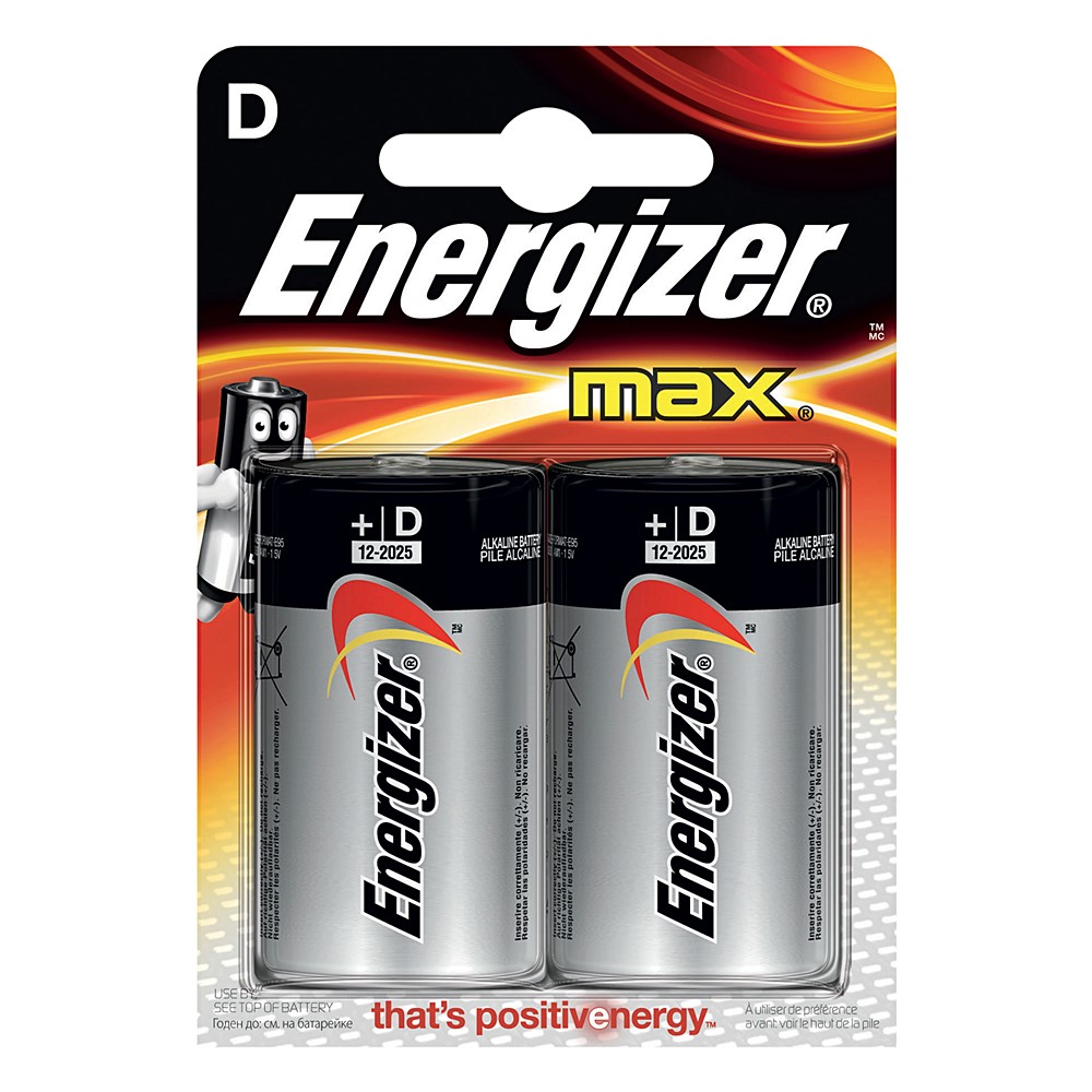 2 piles MAX - D - ENERGIZER