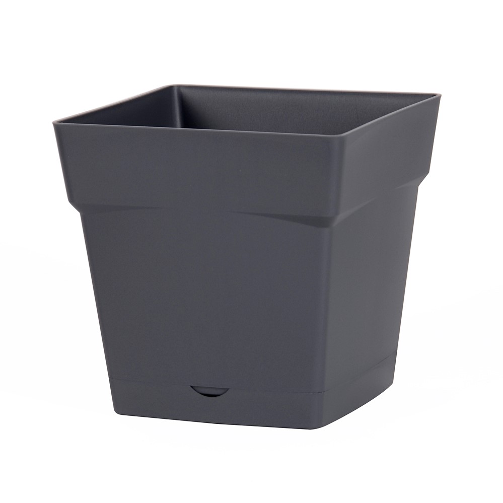 Pot carré Toscane 10,2L gris anthracite - EDA