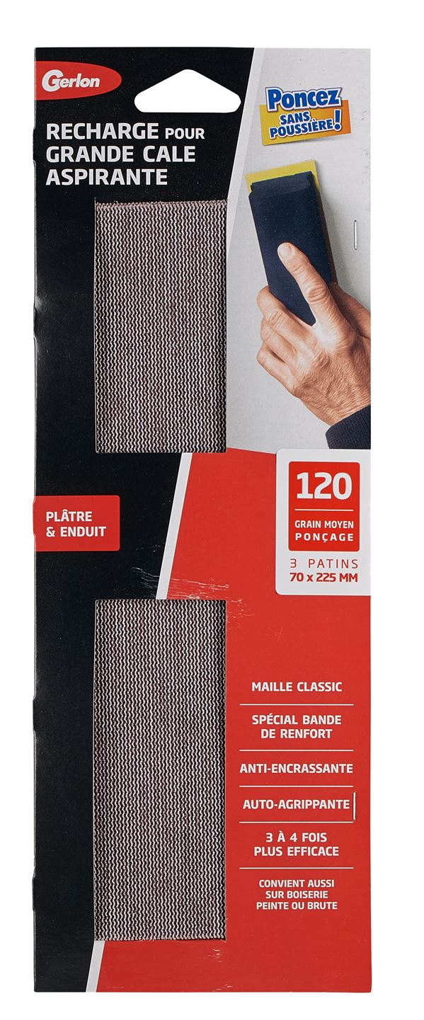 3 recharges patins maille classic GERLON