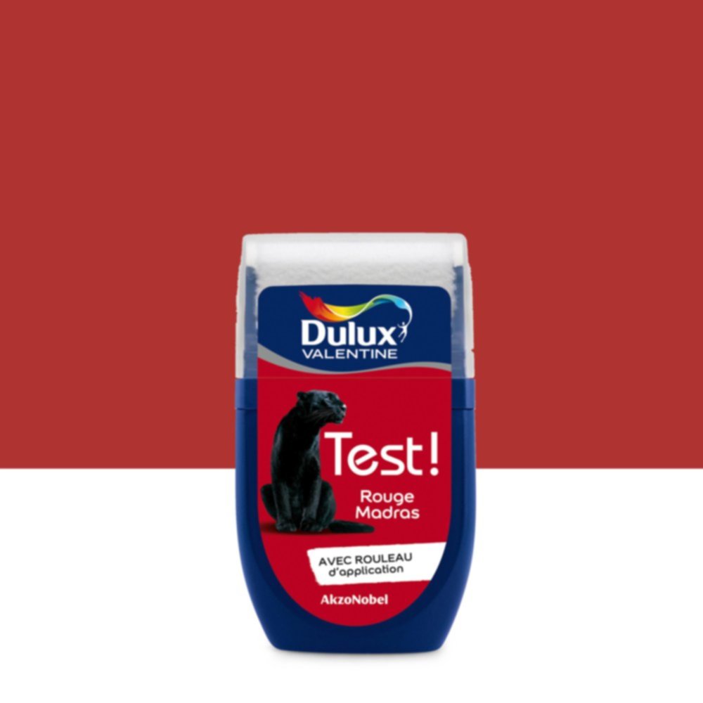 Testeur de Peinture Crème de Couleur Rouge Madras 30ml - DULUX VALENTINE