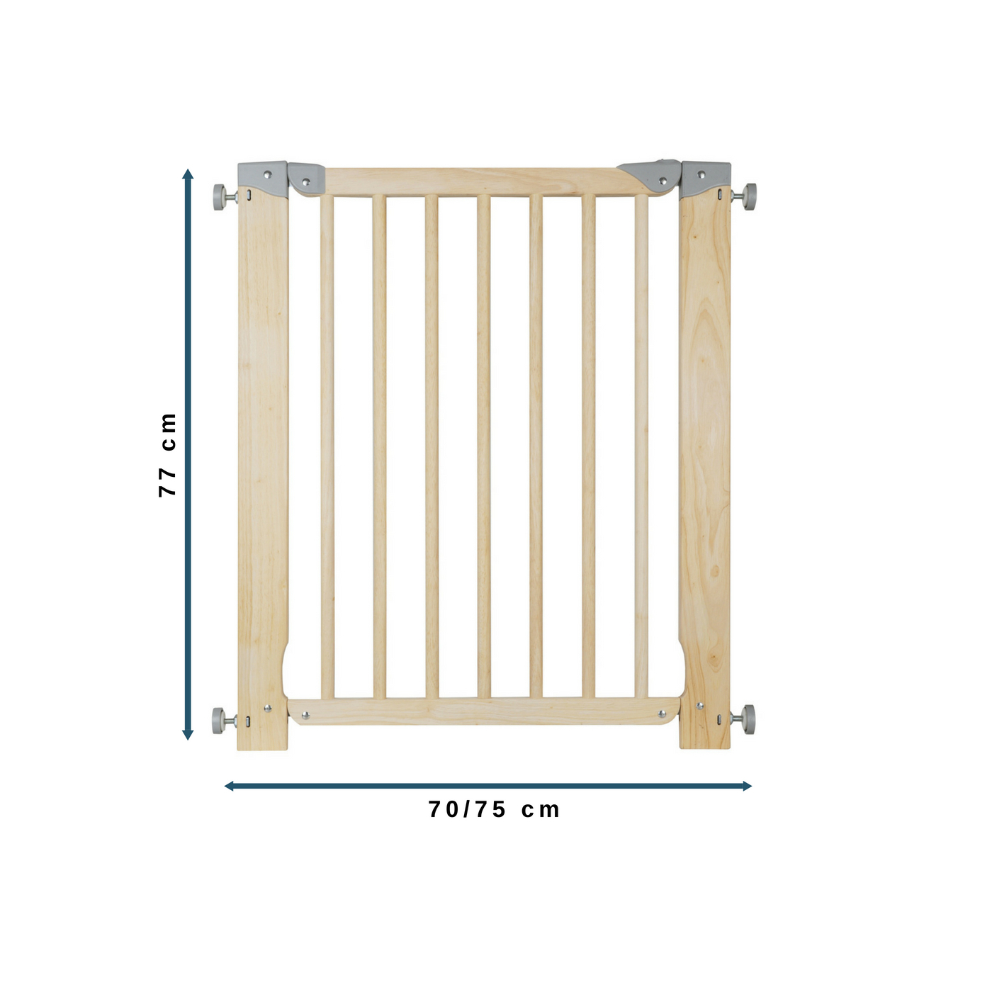 Barrière de sécurité enfant Oléane 7 bois FSC 70-75cm NORDLINGER