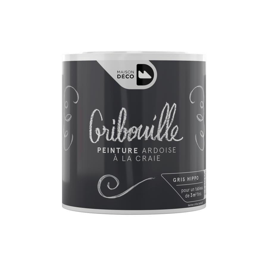 Peinture   pour écrire à la craie Gribouille Gris Hippo 0,5L - MAISON DECO