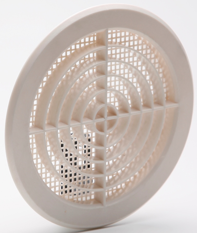 Grille aération blanc à clipser Ø 18.2cm