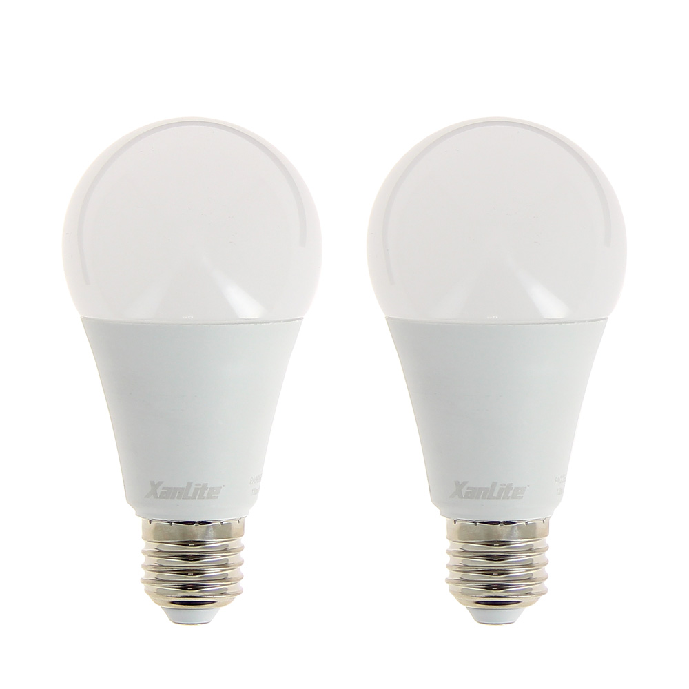 2 ampoules led SMD E27 1521lm 11W blanc chaud - XANLITE