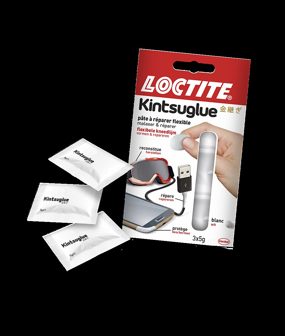 Pâte de Fixation Flexible multiusage Kintsuglue Blanc 3x5gr - LOCTITE