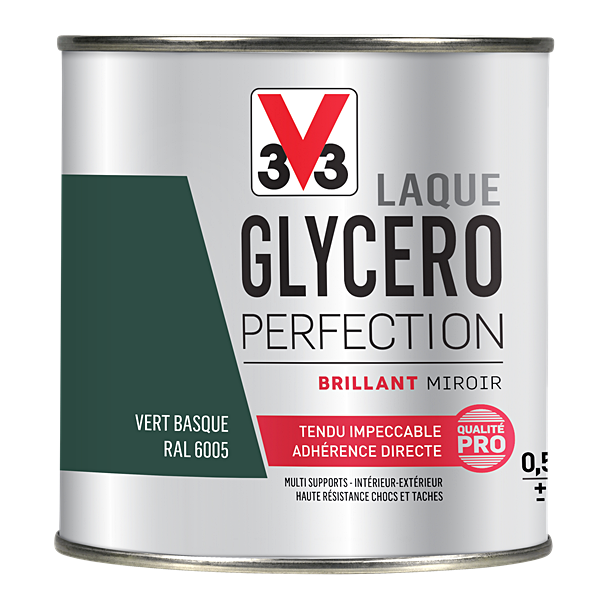 Laque glycéro multisupport Perfection vert basque brillant 0,5L - V33