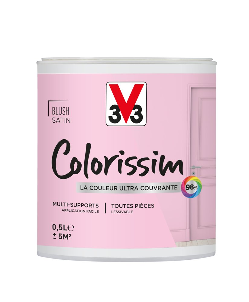 Peinture colorissim satin blush 500 ml – - V33 