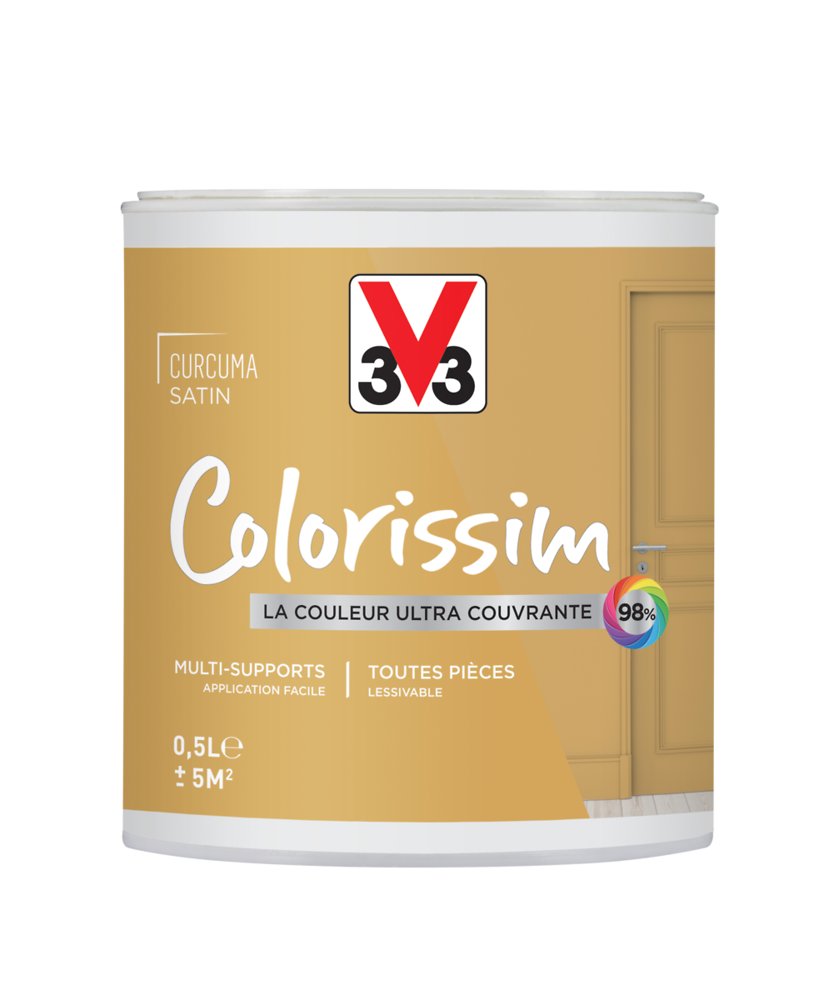  Peinture colorissim satin curcuma 500 ml – - V33 