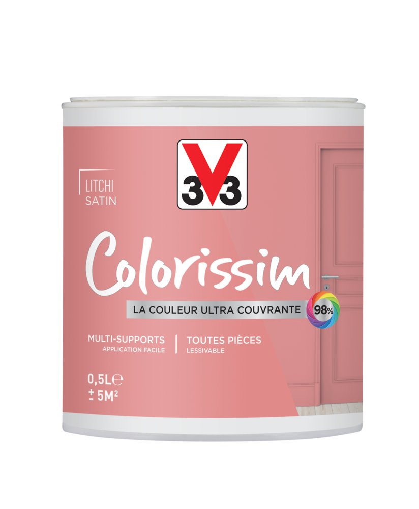 Peinture colorissim satin litchi 500 ml – - V33 