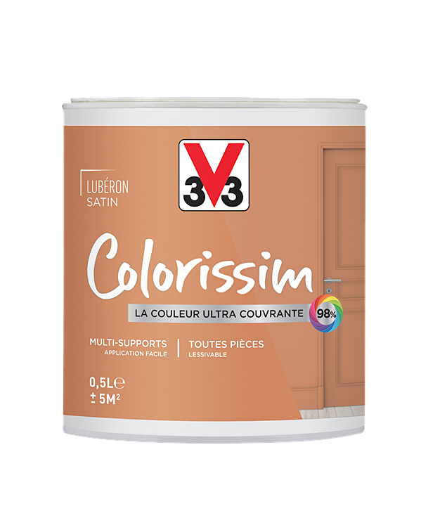 Peinture multisupport Colorissim Luberon satin 0,5L - V33