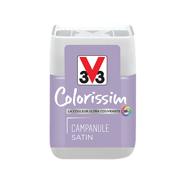 Testeur de peinture multisupport Colorissim campanule satin 75ml - V33