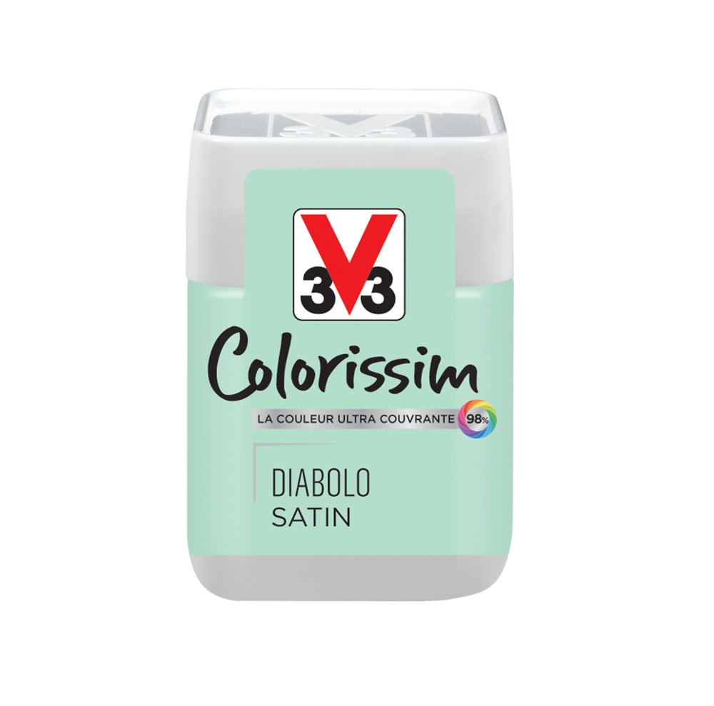 Testeur de peinture multisupport satin diabolo 75 ml - V33