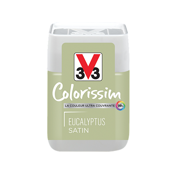 Testeur de peinture multisupport Colorissim eucalyptus satin 75ml - V33