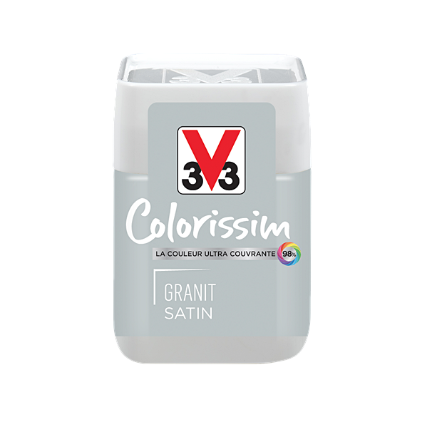 Testeur de peinture multisupport Colorissim granit satin 75ml - V33