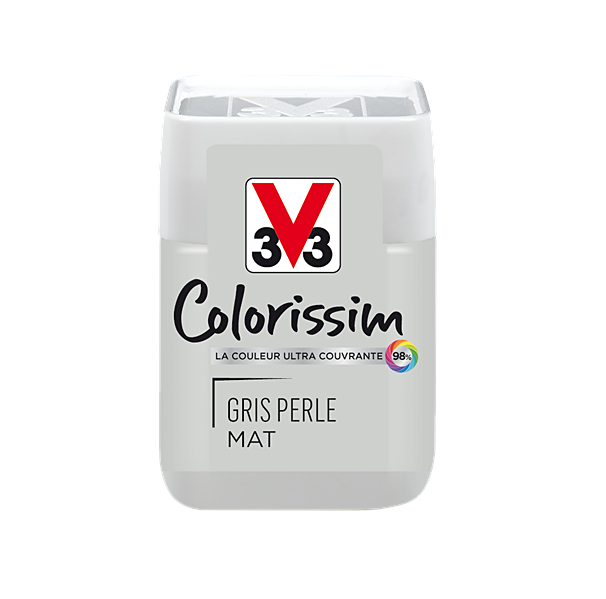 Testeur de peinture multisupport Colorissim gris perle mat 75ml - V33