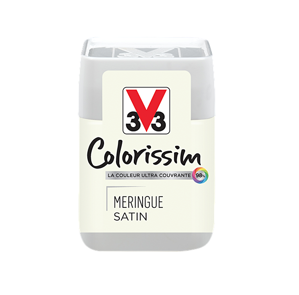 Testeur de peinture multisupport Colorissim meringue satin 75ml - V33