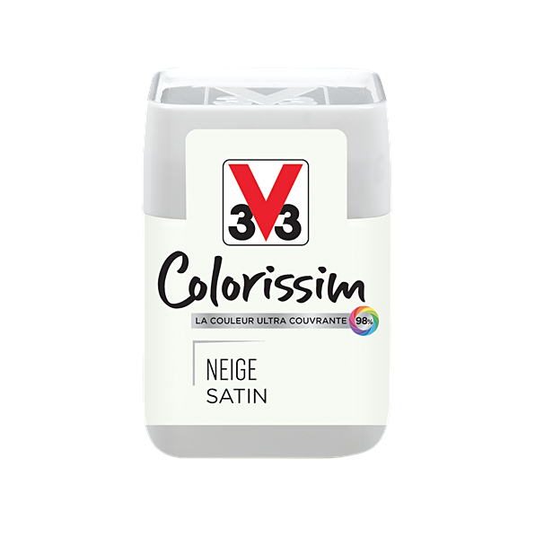 Testeur de peinture multisupport Colorissim neige satin 75ml - V33